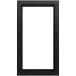 Gira 100274 Abdeckrahmen 2f o.M. F200 Schwarz matt lackiert 