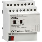 Gira 104000 Schaltaktor 2-fach 16A mit Handbetätigung für KNX 
