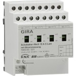 Gira 104500 Schaltaktor 4-fach 16A mit Handbetätigung und Strommessung für C-Lasten für KNX 