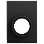 Gira 1059005 Adapter für Rohrleitungseinführung M20 in Schwarz matt lackiert passend für System 55 (Zubehör) 