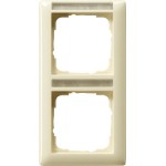 Gira 110201 Abdeckrahmen 2f senkr. BSF Standard 55 Cremeweiß 