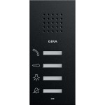 Gira 1250005 Wohnungsstation AP System 55 Schwarz matt 