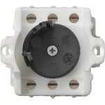 Gira 143400 Gira Einsatz Schlüsselschalter 2-polig, 10 AX, 250 V~, wassergeschuetzt, Aufputz, weiss glänzend 