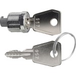 Gira 144400 Schloss von Gira mit 2 Schlüsseln für sichere Verriegelung. Passend für kompatible Systeme 