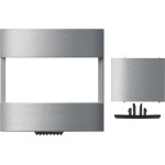 Gira 147126 Abdeckung mit Aufsteckblende passend für Bewegungsmelderaufsatz 1,10 m Komfort in Aluminiumfarbe, Serie 