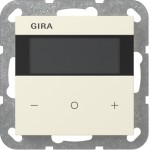 Gira 200401 Raumklimasensor Standard für KNX mit integriertem Busankoppler, segmentbasiertem Display Cremeweiß 