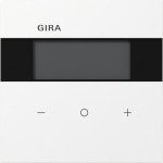 Gira 200470 Raumklimasensor Standard mit integriertem Busankoppler und segmentbasiertem Display Reinweiß 