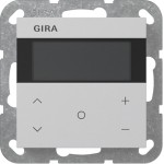 Gira 2006015 Raumklimasensor HLK Standard für KNX mit integriertem Busankoppler, segmentbasiertem Display 