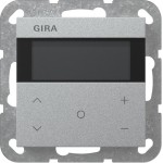 Gira 200626 Raumklimasensor HLK mit integriertem Busankoppler, segmentbasiertem Display Alu 