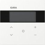 Gira 200672 Raumklimasensor HLK Standard für KNX mit integriertem Busankoppler, segmentbasiertem Display 