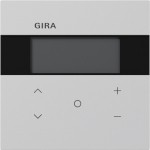 Gira 200676 Raumklimasensor HLK Standard mit integriertem Busankoppler für KNX. Anzeige von Betriebsmodus, Fensterstatus 