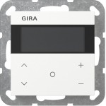 Gira 200727 Raumklimasensor mit Temperatur- und Feuchtefühler, Busankoppler, segmentbasiertem Display 