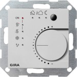 Gira 2100015 Stetigregler mit Tasterschnittstelle 4-fach für KNX System 55 Grau matt 