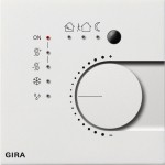 Gira 2100112 Stetigregler mit Tasterschnittstelle 4-fach für KNX Reinweiß glänzend 