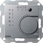 Gira 210026 Stetigregler mit Tasterschnittstelle 4-fach für KNX System 55 Farbe Alu 