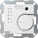 Gira 210027 Stetigregler mit Tasterschnittstelle 4-fach für KNX System 55 Reinweiß seidenmatt 
