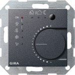 Gira 210028 Stetigregler mit Tasterschnittstelle 4-fach für KNX System 55 Anthrazit 