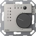 Gira 2100600 Stetigregler mit Tasterschnittstelle 4-fach für KNX System 55 Edelstahl 