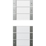 Gira 2136600 Wippenset 6f (3+3) BSF System 55 Klar/Edelstahl 