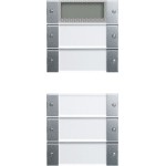 Gira 214526 Wippenset 5f Plus (2+3) BSF System 55 Klar/F Alu 