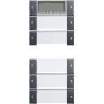 Gira 214528 Wippenset 5f Plus (2+3) BSF System 55 Klar/Anthrazit 
