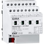Gira 222400 Steuereinheit 1 - 10V 4-fach mit Handbetätigung für KNX 
