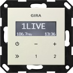 Gira 228401 Unterputz-Radio RDS Cremeweiß glänzend 