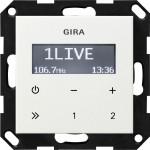 Gira 228403 Unterputz-Radio RDS Reinweiß glänzend 