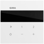 Gira 232070 Internetradio zur Unterputzmontage mit WLAN, Bluetooth und Sonos-Bedienung Reinweiß 