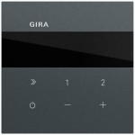 Gira 232073 Internetradio zur Unterputzmontage mit WLAN, Bluetooth und Steuerung von Sonos Lautsprechern 
