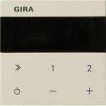 Gira 232201 Bedienaufsatz Unterputz-Radio IP in cremeweiß glänzend passend für System 55 (Ersatzteil) 