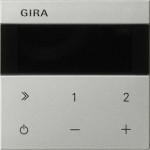 Gira 2322600 Bedienaufsatz Unterputz-Radio IP aus Edelstahl passend für System 55 Programmübergreifend (Ersatzteil) 