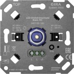 Gira 245700 LED-Drehdimm-Einsatz Basic RC für System 3000 mit Softstart, Phasenabschnittsteuerung, einstellbarer 