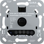 Gira 247200 Einsatz Raumtemperaturregler 230V mit Öffner bzw. Schließer Ausschalter und Kontrolllicht 