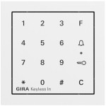 Gira 260572 Keyless In Codetastaturmodul System 70 Reinweiß matt lackiert 
