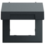 Gira 265873 Montagerahmen mit Klappdeckel in anthrazit lackiert passend für System 70 Programmübergreifend (Zubehör) 