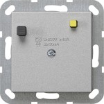 Gira 266426 FI-Schutzschalter mit 30 mA Fehlerstromauslösung, passend für System 55 Programmübergreifend, Farbe Alu 