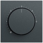 Gira 270673 Abdeckung für Raumtemperaturregler in anthrazit lackiert passend für System 70 (Ersatzteil) (Zubehör) 