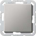 Gira 2836600 Gira Wippschalter 2-polig 20 AX 250 V~ mit Edelstahlwippe, passend für System 55 Programmübergreifend 