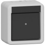 Gira 310230 Wippschalter Aus 2-p WG AP Grau 