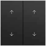 Gira 329774 Wippe 2f Pfeile System 70 Schwarz matt lackiert 