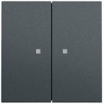 Gira 363173 Wippe 2-fach mit Kontrollfenster in anthrazit lackiert passend für System 70 Programmübergreifend (Zubehör) 