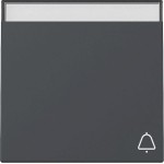Gira 367328 Wippe mit Klingel-Symbol und Beschriftungsfeld in Anthrazit passend für System 55 Programmübergreifend 