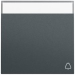 Gira 367373 Wippe mit Klingelsymbol und Beschriftungsfeld in anthrazit lackiert passend für System 70 