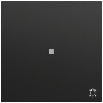 Gira 367474 Wippe mit Kontrollfenster und Lichtsymbol in Schwarz matt lackiert passend für System 70 