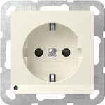 Gira 417001 SCHUKO-Steckd. LED-Leuchte + SP System 55 Cremeweiß 