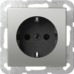 Gira 4180600 SCHUKO-Steckdose 16 A 250 V~ mit Edelstahl-Schraubklemmen und korrosionsbeständigem Stahltragring 
