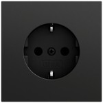 Gira 418074 Schuko-Steckdose 16 A 250 V~ mit Schraubklemmen, geerdetem Stahltragring und erhoehter Beruehrungsschutz 