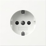 Gira 418370 SCHUKO-Steckd. SP SRK Flächenschalter Reinweiß 