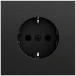 Gira 418874 Schuko-Steckdose 16 A 250 V~ mit stabiler Erdung, Schnellbefestigung und bruchsicherem Thermoplastsockel 
